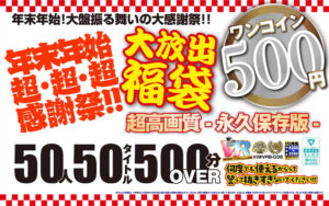 【巨乳 中出し】【VR】【500円ワンコイン】年末年始超・超・超・感謝祭！！大放出 福袋 50人50タイトル500分OVER-超高画質 永久保存版-│極グループ│kiwvrb00036