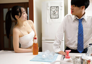 【巨乳 中出し】夫婦喧嘩で家出してきた兄嫁に誘惑され朝から晩まで中出しセックス 藤原真帆│KSB企画/エマニエル│ksbj00373