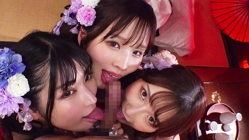 【巨乳 中出し】迷い込んだ先は極上の遊郭…魔性のささやきと舐め吸いでとことん焦らす極乳ハーレム遊廓│million(ミリオン)│mkmp00604