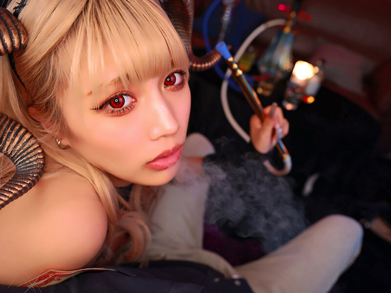 【巨乳 中出し】【VR】サキュバスシーシャBARの水タバコに媚薬を仕込んでセクシー淫魔キャストと紫煙ぷかぷかキメセク三昧2発3発までは良かったがいつまでもチ○ポ放してもらえず魂が抜けるほどザーメン吸い尽くされた【計8発】 鳳カレン│アリスJAPAN VR│ajvr00239