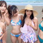 【巨乳 中出し】素人ビキニ美女グループ海ナンパ 汗だく生ハメ中出し壮絶スーパー大乱交!!怒涛の12P│いんすた│h_1472instna00002