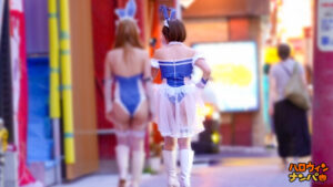 【巨乳 中出し】【ハロウィン2025 デカ乳ドMバニー】スケベすぎる布面積でナンパ待ちの巨乳美女発見!ホテルまで我慢できずにこっそりフェラ抜き!?何度中出しをキメても勃起が止まらん!NOトリック・NOトリート・YES生ハメParty♪【ハロウィンナンパ】【RIHO】 宍戸里帆│街角シロウトナンパ│h_1711maan01119