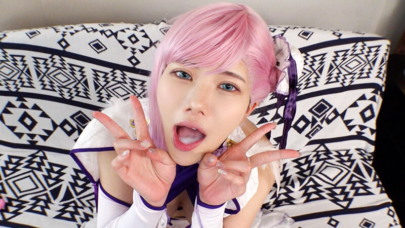 【巨乳 中出し】Jカップで下半身が大洪水レイヤーまひるちゃんと中出SEX！うどんよりもチ〇ポ好き水着姿の剣豪見参！│こすパコハメ撮りおじさん│cosx00071