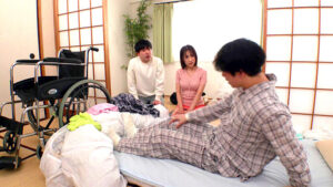 【巨乳 中出し】車椅子の巨根青年 背徳の性処理介抱 長瀬麻美│卍GROUP│ngod00220