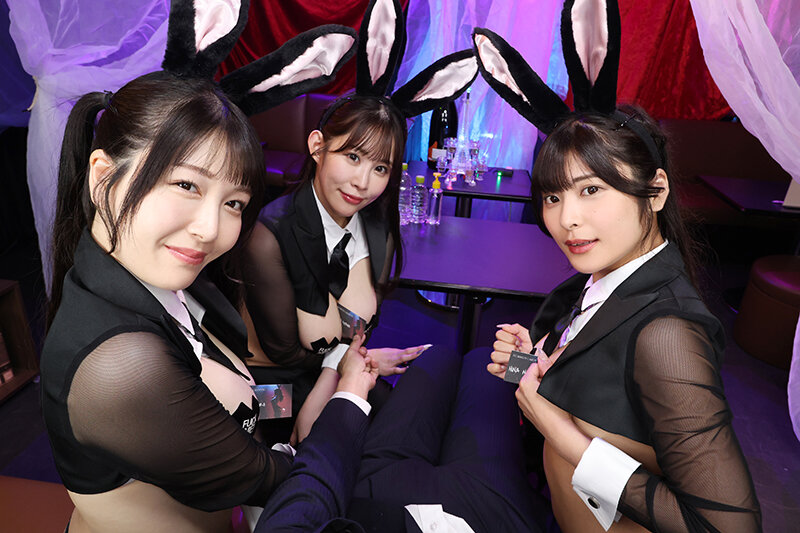 【巨乳 中出し】【VR】会員制高級ラウンジ裏オプ巨乳バニー中出しハーレム│TMAVR│55tmavr00269